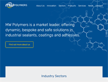 Tablet Screenshot of mwpolymers.co.uk